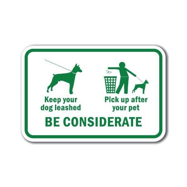 Signmission 18 in Height, 0.12 in Width, Aluminum, 12" x 18", A-1218 Pet-Animal - BeConside A-1218 Pet-Animal - BeConside - main